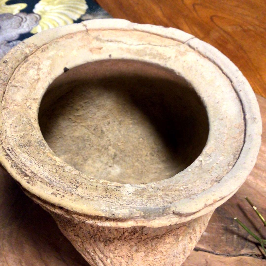 A637 中国　考古学　発掘品　西周灰釉鬲（はいゆうれき）　1基