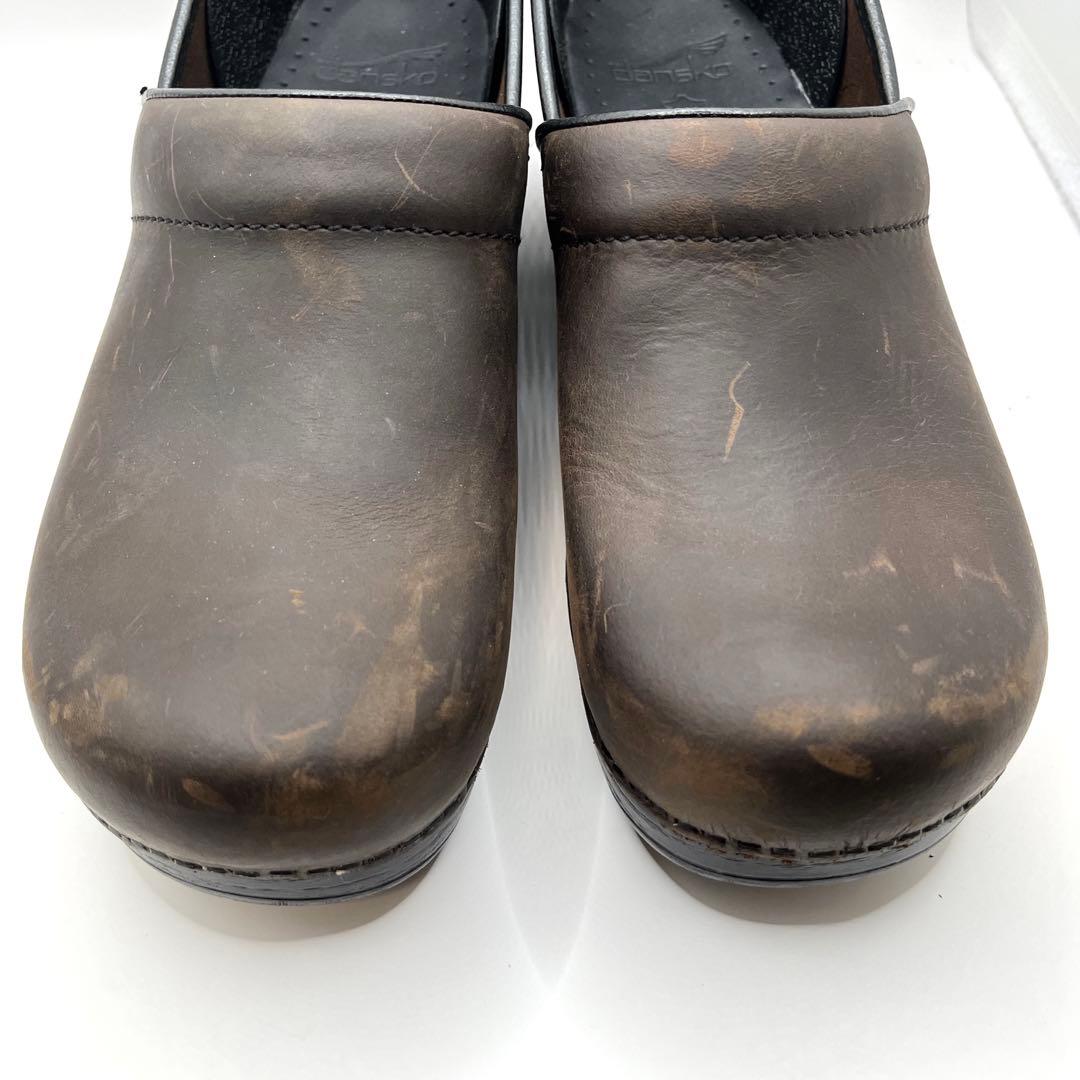 未使用級　DANSKO　プロフェッショナル　グロッグシューズ　ブラウン　40