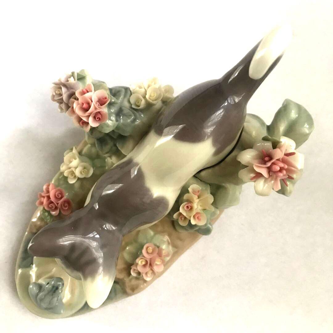 廃番希少 lladroリヤドロ キャットアンドフロッグ1442