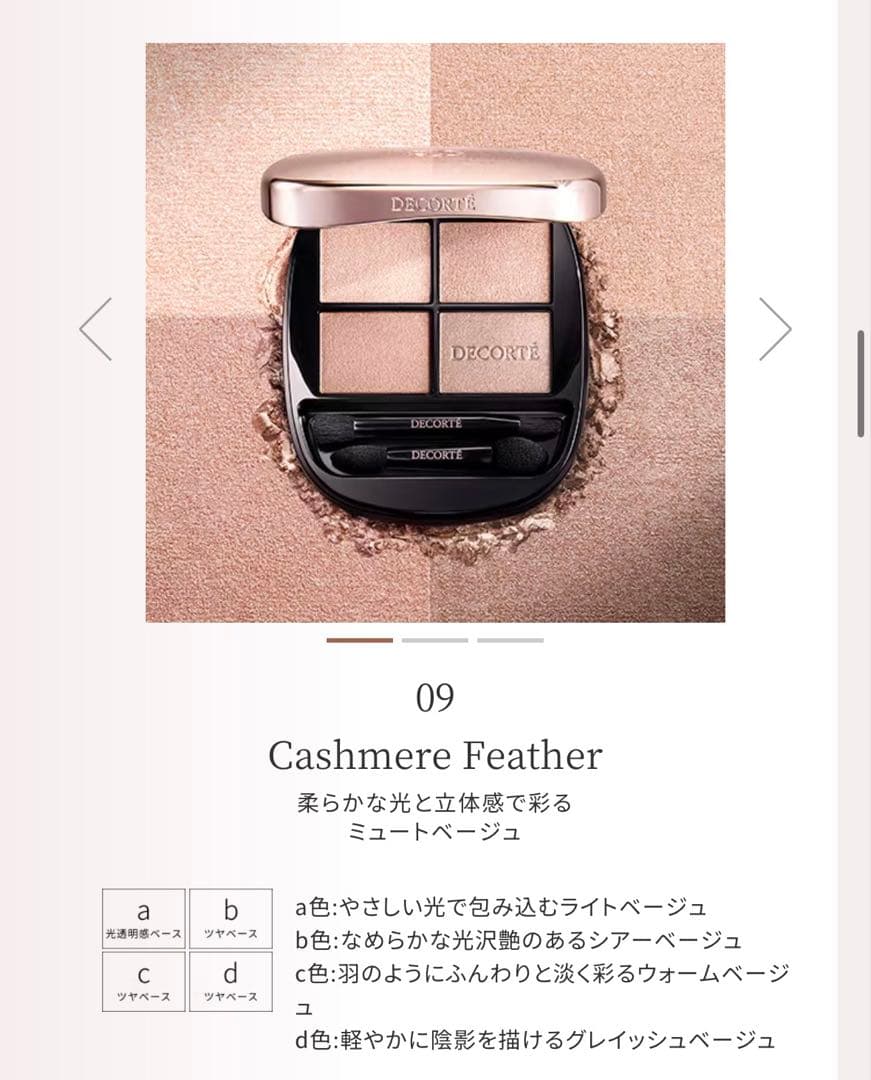 デコルテ / 【新品】スキンシャドウ デザイニング パレット09 セット