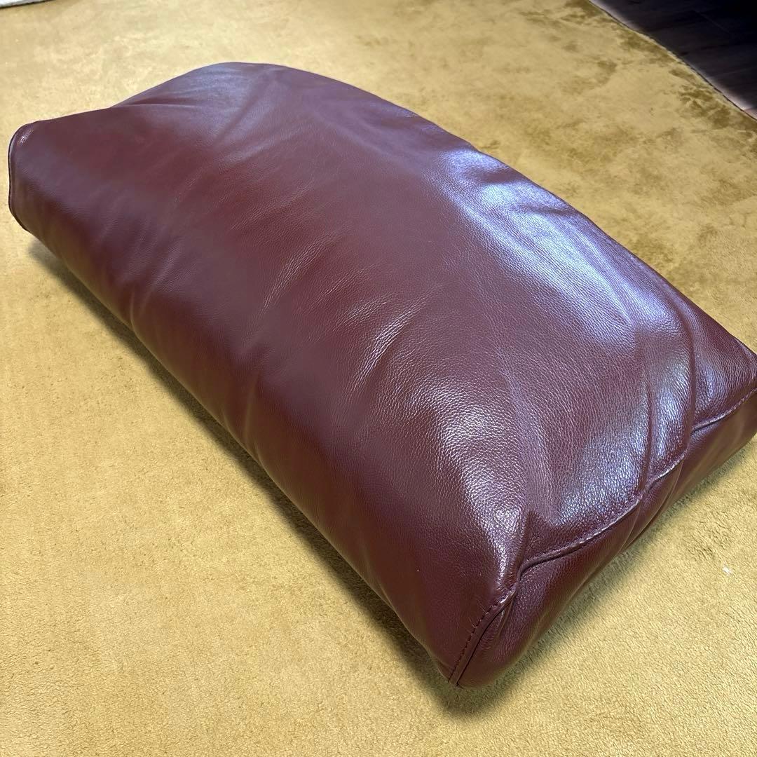 無印良品　革張りフェザーソファ