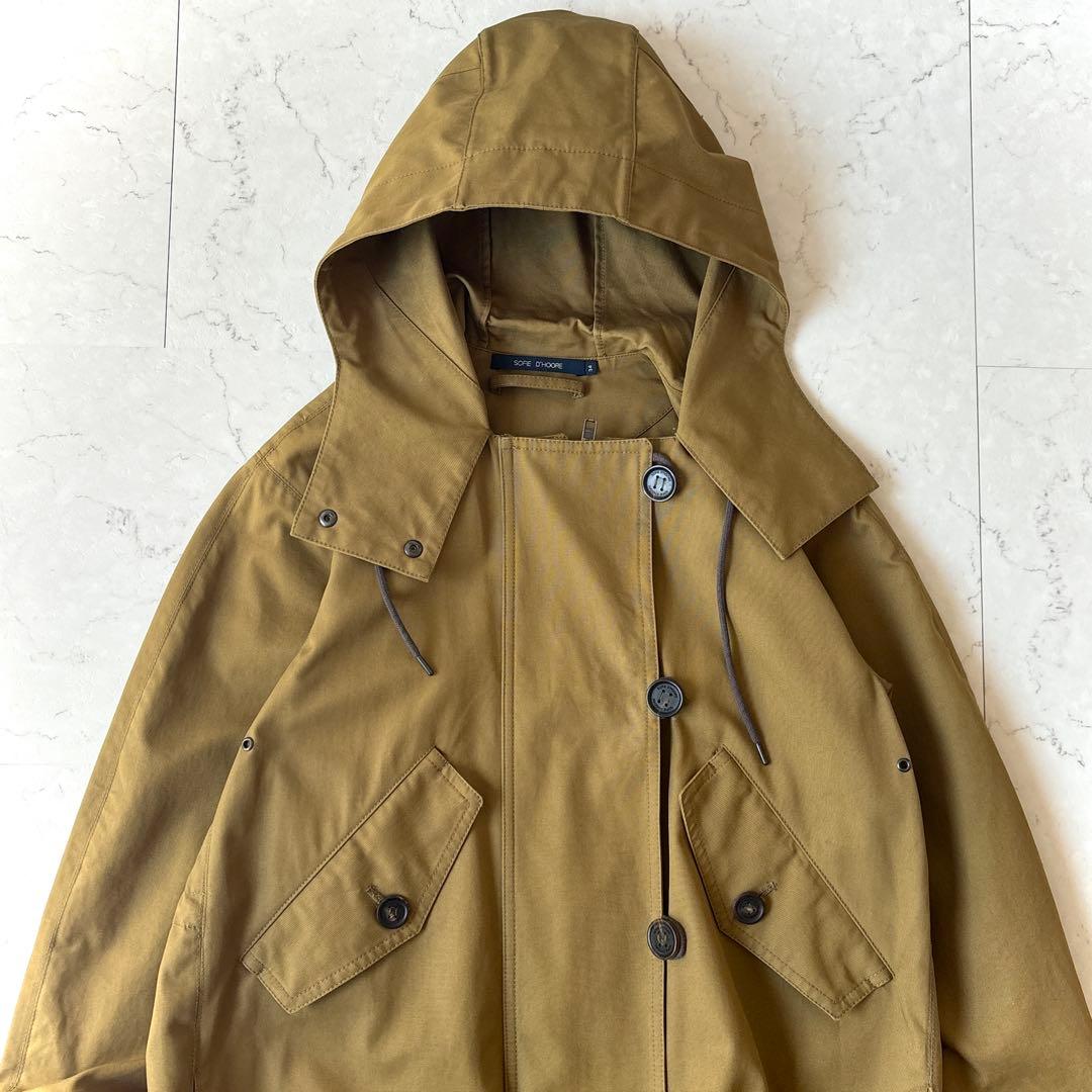ソフィードール コットンギャバジン モッズコート ブラウン ハーフコート 茶色