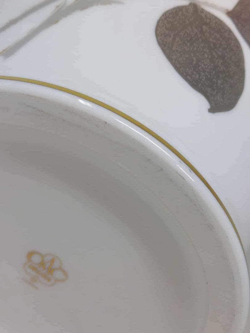 大倉陶園 花瓶 金蝕バラ 35cm