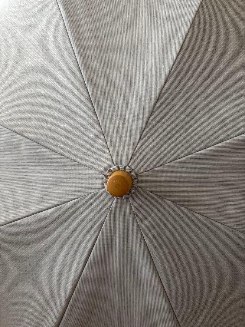 サンバリア100 折りたたみ傘　2段折　グレー　moku 美品　日傘