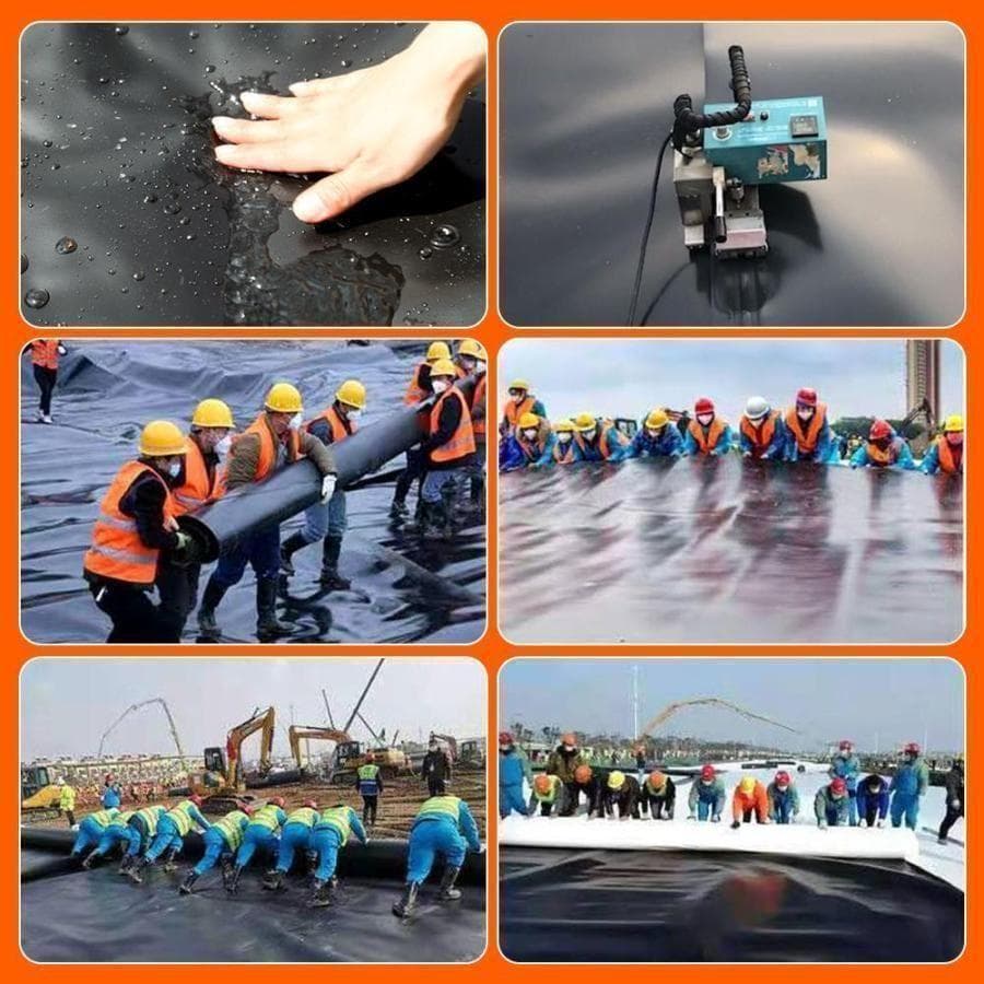 防水シート カバー 床 池 車 庭 ベランダ 屋根 野外 工事 黒色 714