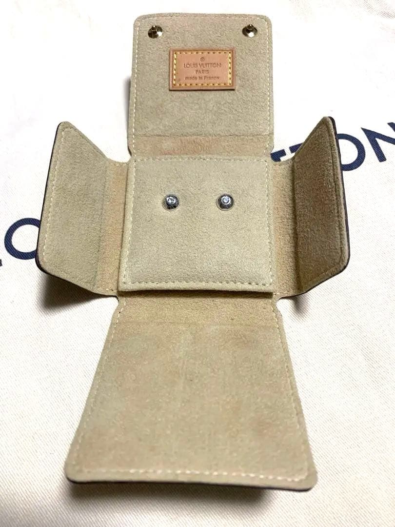 ルイヴィトン ダイヤモンドピアス K18 WG 750 ホワイト ゴールド