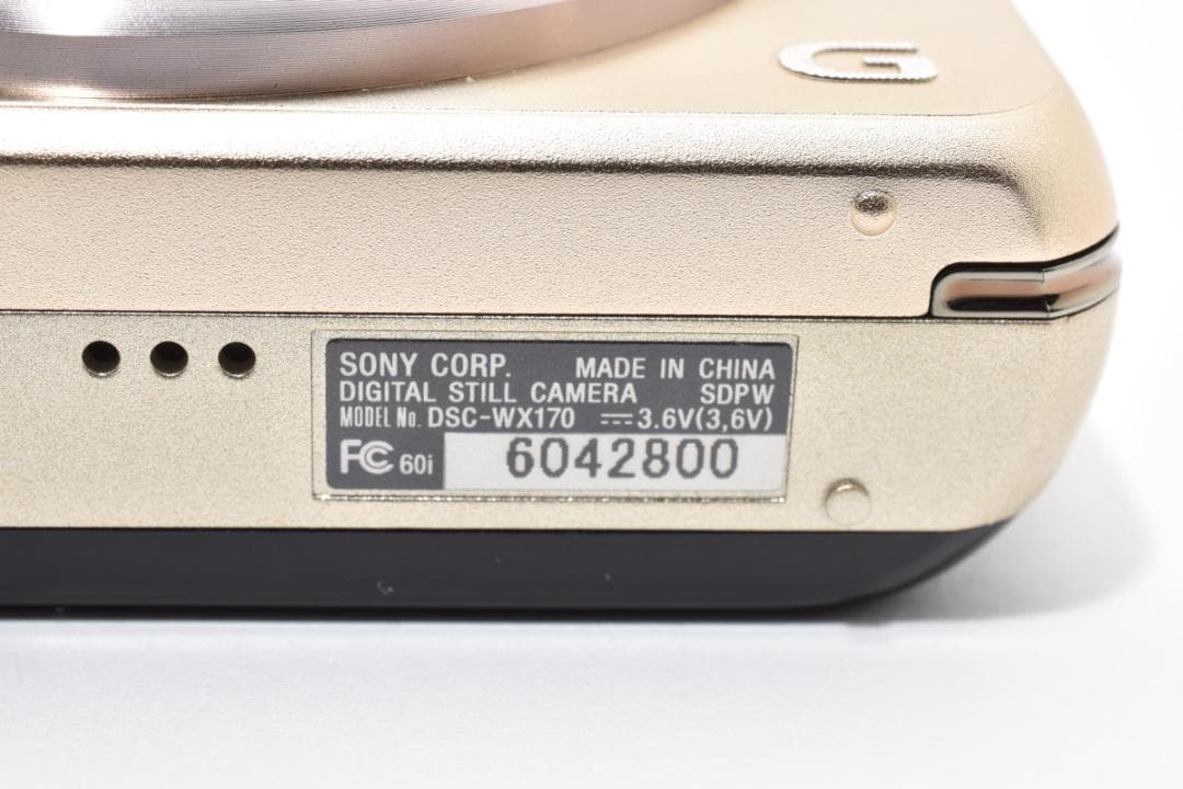 SONY Cyber-shot DSC-WX170 ゴールド ジャンク A319
