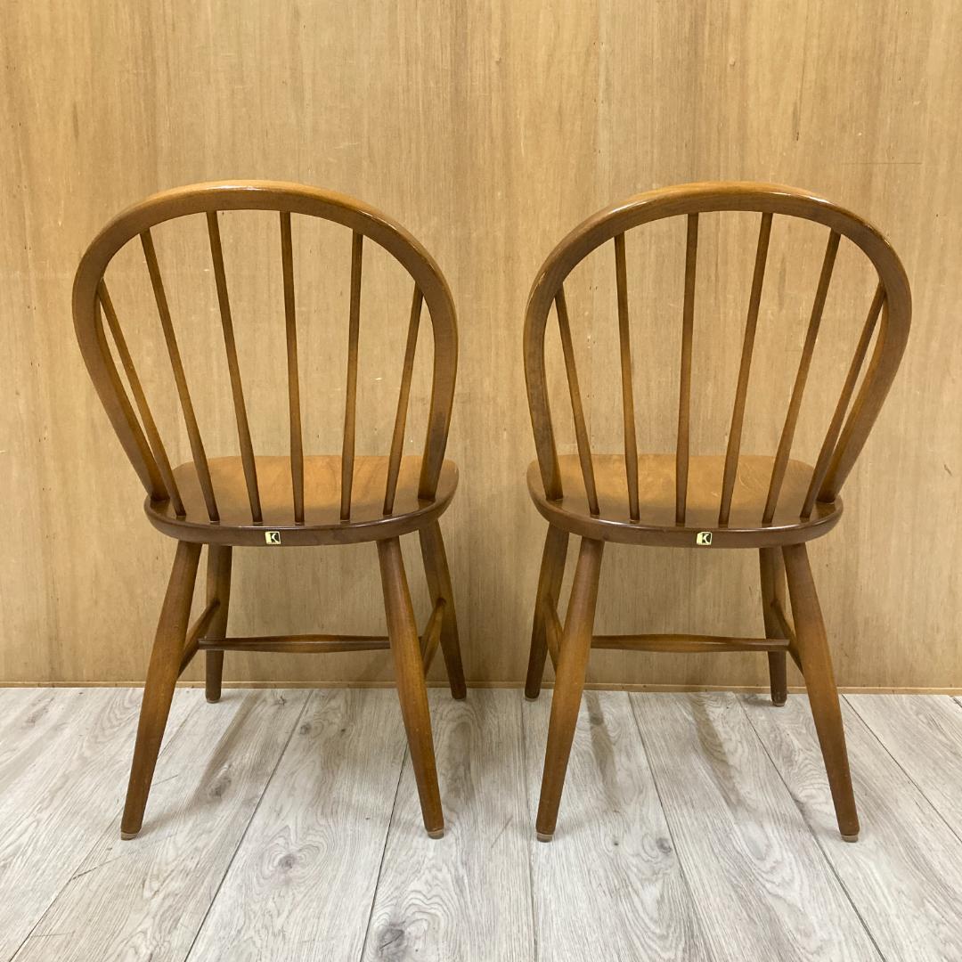 【飛騨産業】キツツキ　ダイニングチェア　椅子　木製 2脚セット