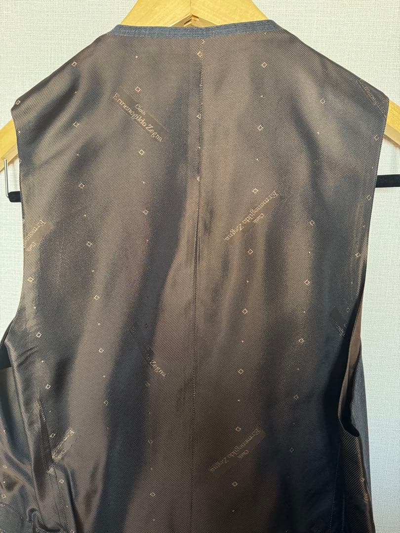 Ermenegildo Zegna グレー×ブラウンビジネススーツ　スリーピース