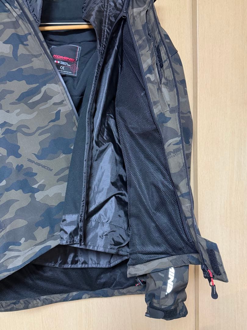 美品 コミネバイク用 ジャケット プロテクトソフトシェルウィンターパーカー5XL