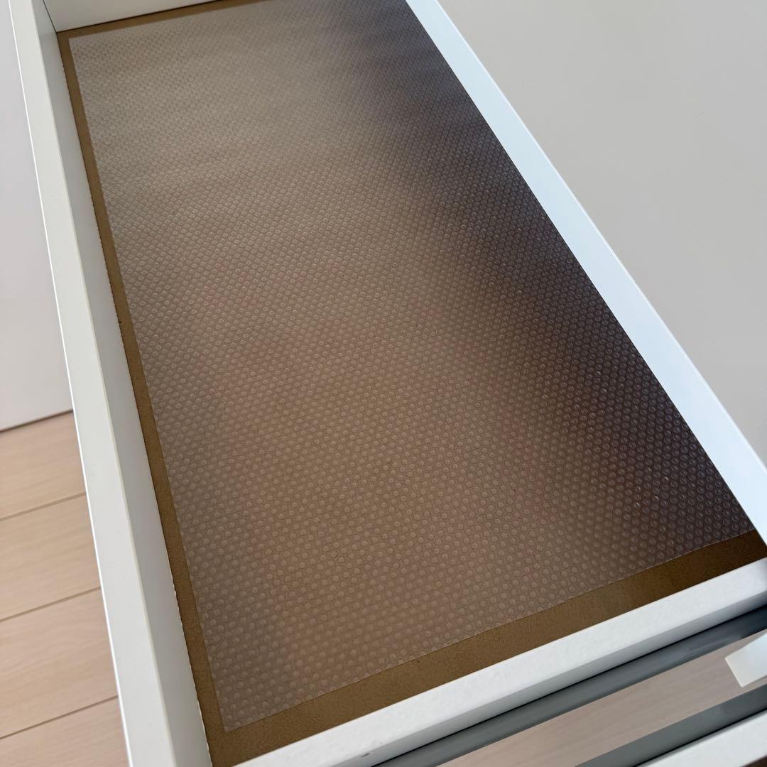 IKEA MICKE デスク ホワイト 幅105cm 引き出し付き