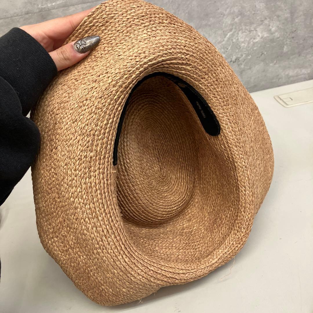 ヘレンカミンスキー 麦わら帽子 ラフィアハット ハット 帽子 リボン 小物