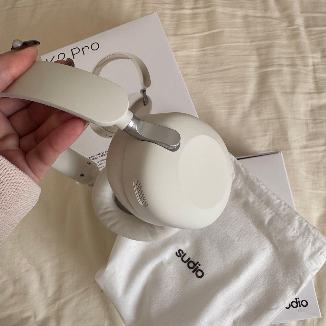 Sudio k2 Pro ワイヤレスヘッドホン ホワイト