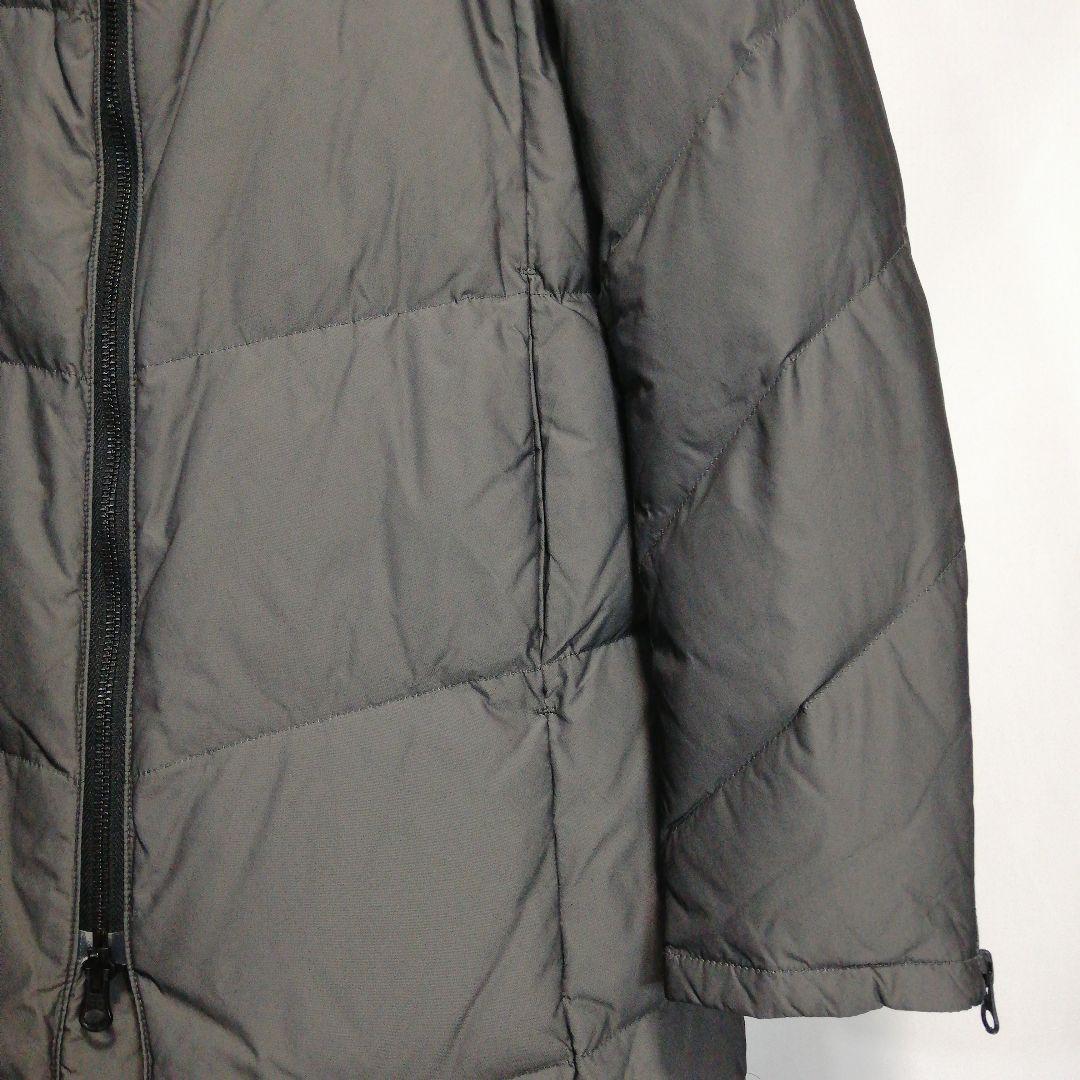ゼロバイトルネードマート シャンブレーナイロンロングダウン ダウンコート グレー
