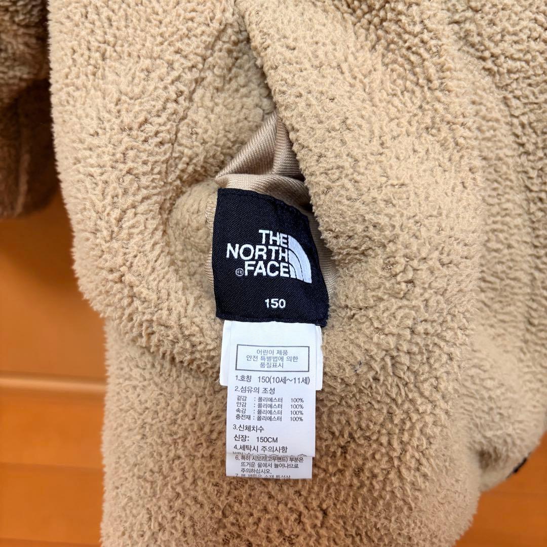 【美品】ノースフェイス　リバーシブル ダウン　黒　150 レディース　S