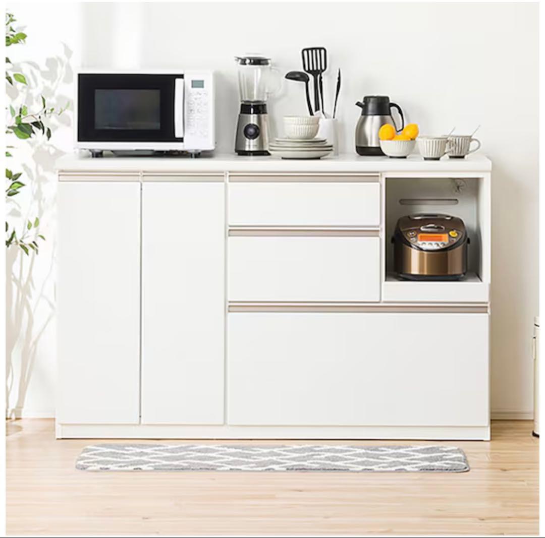 NITORI キッチンカウンターアルミナ2 幅140cm Used/美品