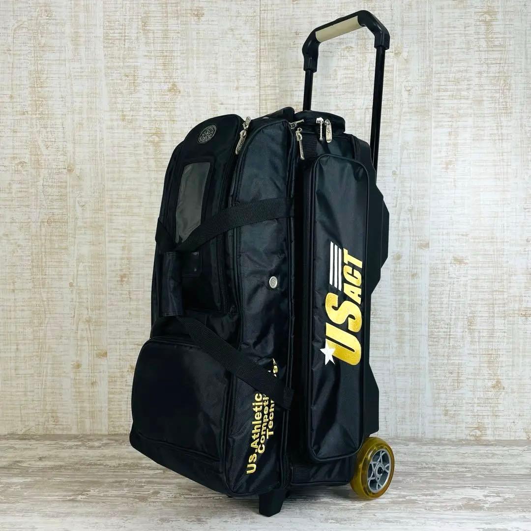 【希少品】US ACT ボウリングバッグ　【3個用】キャスター付　2way