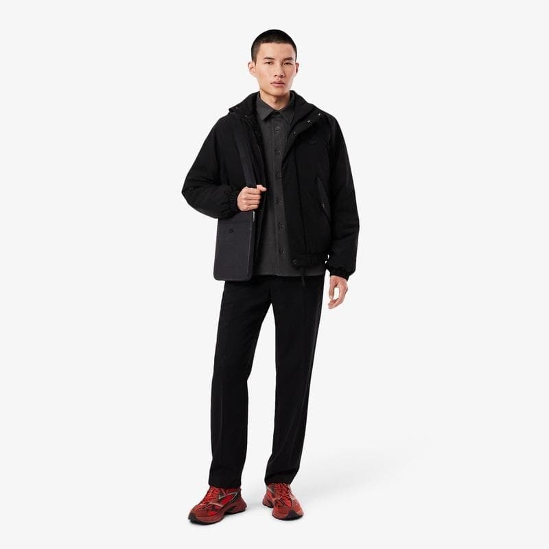 LACOSTE シャンタコ マットピケレザーフラットジップバッグ 未使用