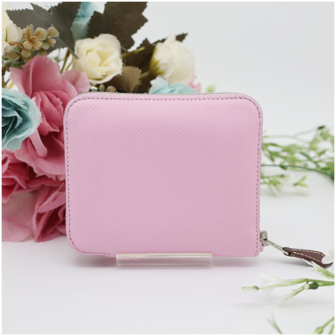 エルメス アザップ コンパクト シルクイン ヴォーエプソン ピンク系 Z刻印