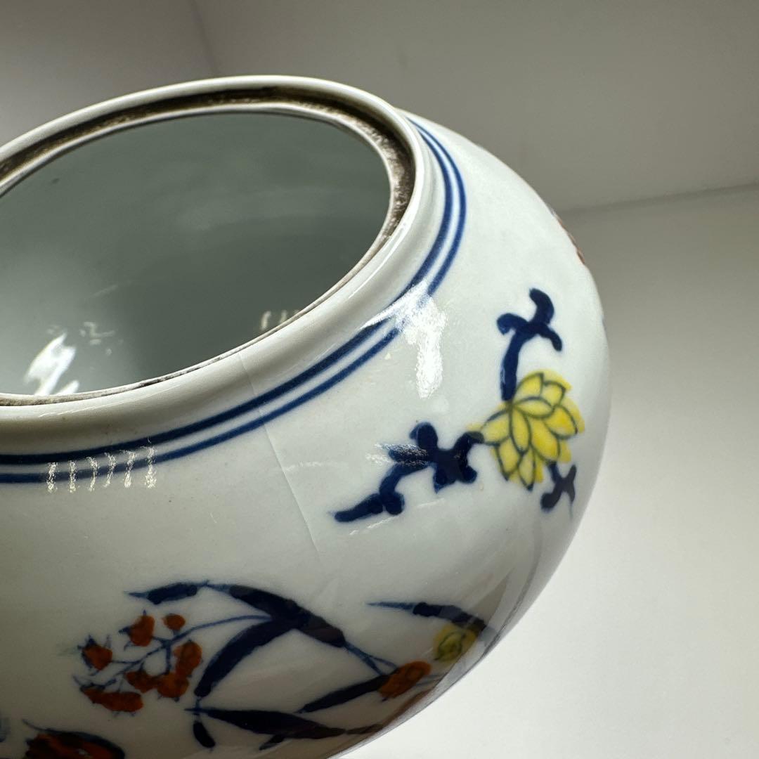 大清雍正年製　香炉　身幅約12.5㎝東Y7-0416①タヒチル