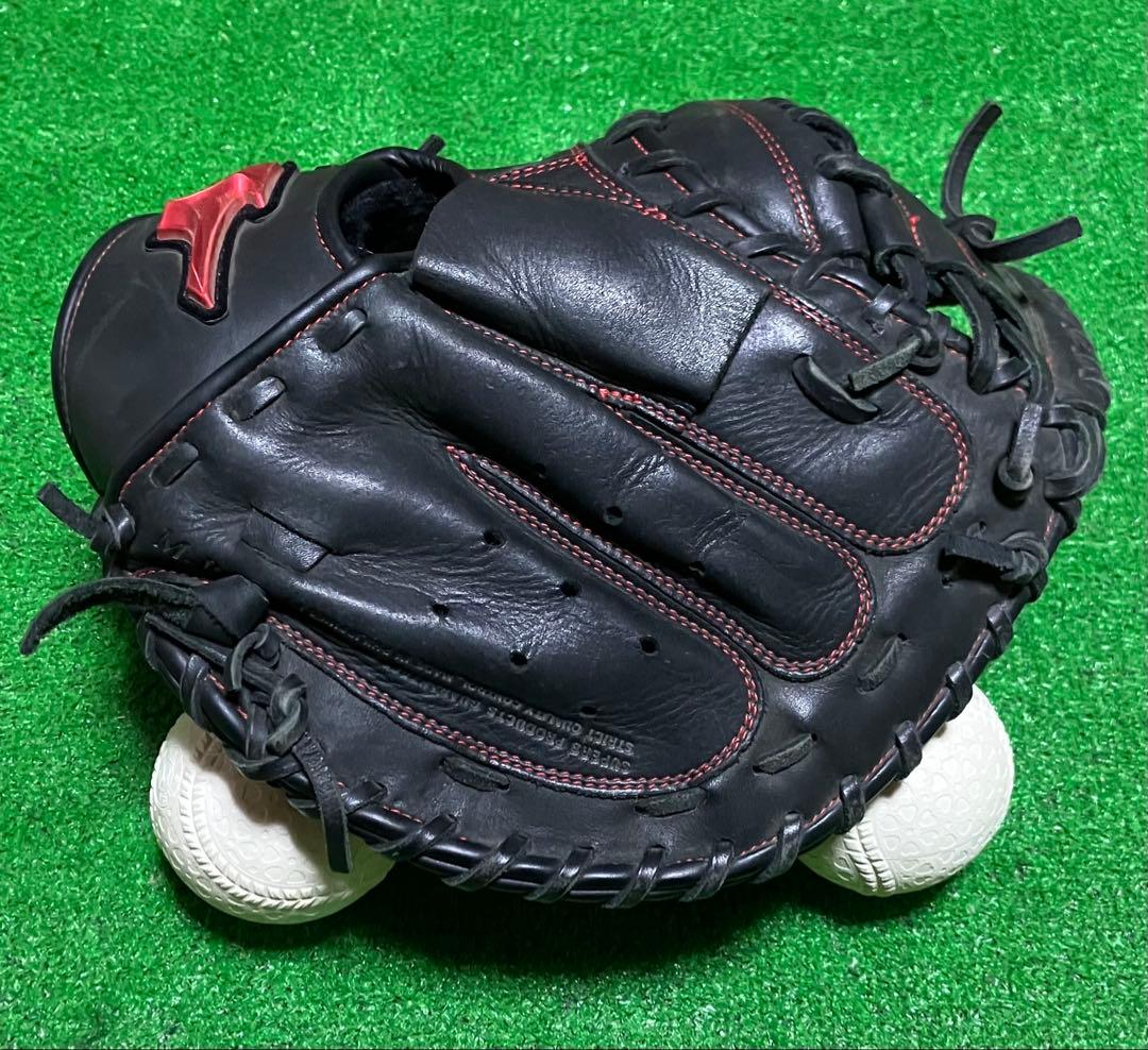 軟式野球 左投 キャッチャーミット ミズノ MIZUNO 捕手 大人 黒