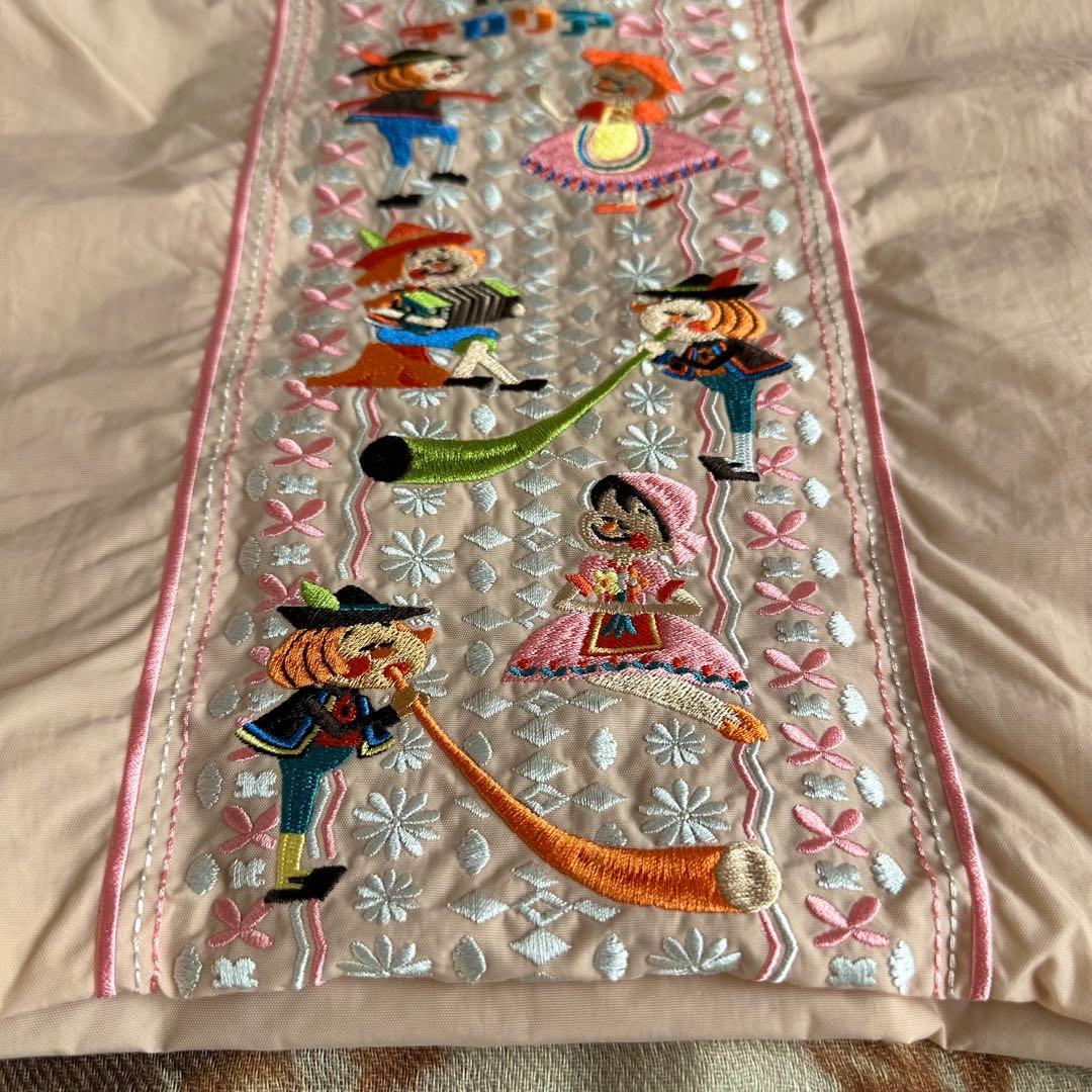 【おまけ付】ボールアンドチェーン コラボバッグチロリアンテープ柄 ピンク／千鳥屋