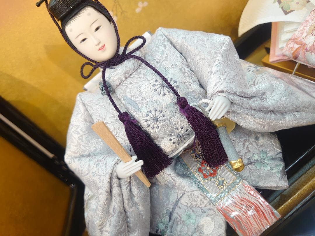 ●さくらの着物おすすめです●新品おひなさま●　さくら刺繍飾り　フルセット