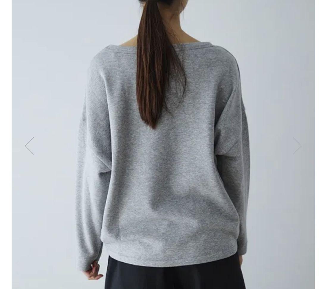 【新品】ドレスハーセルフ ボートネックトップス M-L グレー