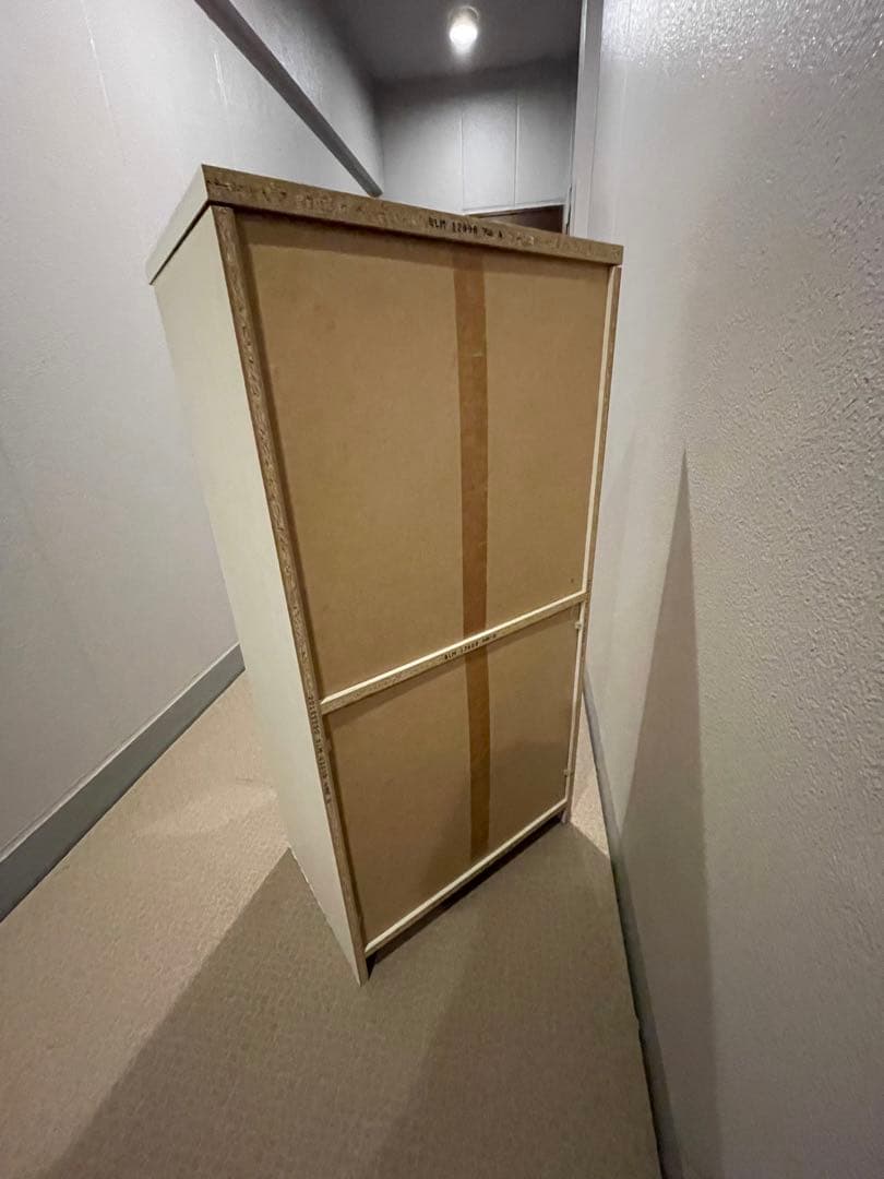 ニトリ　NATURAL SIGNATURE ホワイトキャビネット