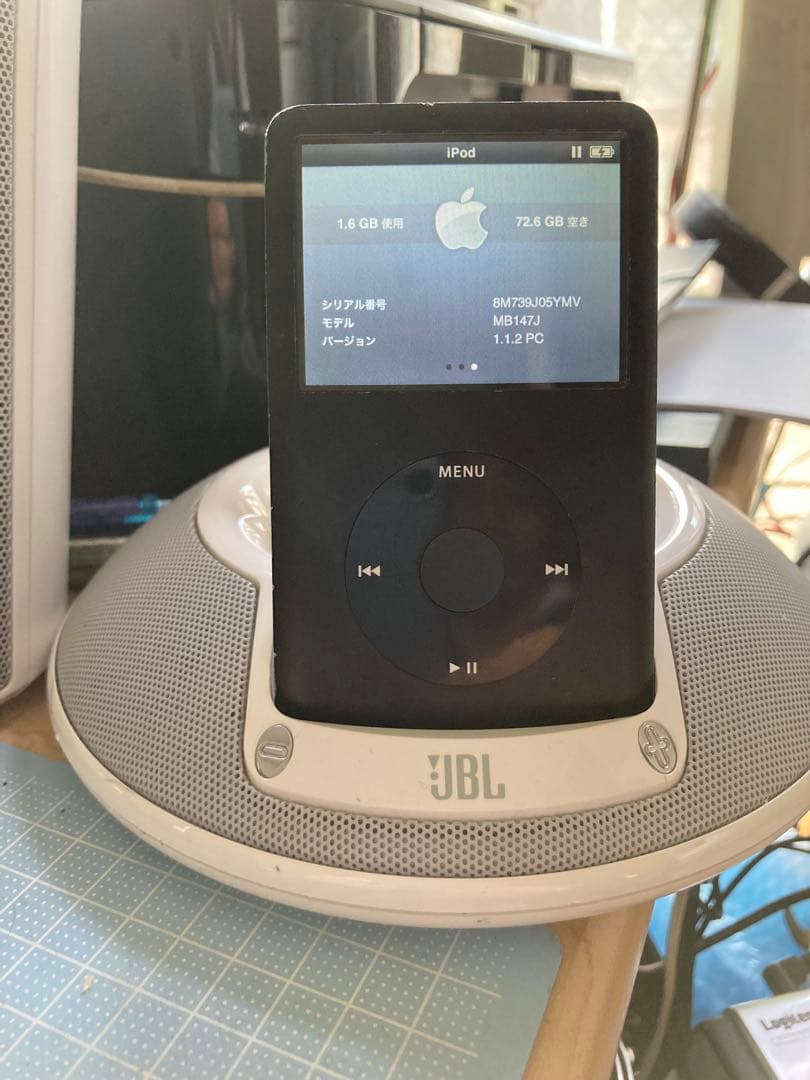 iPod classic 80GB 動作確認済み　バッテリー元気　真っ黒モデル