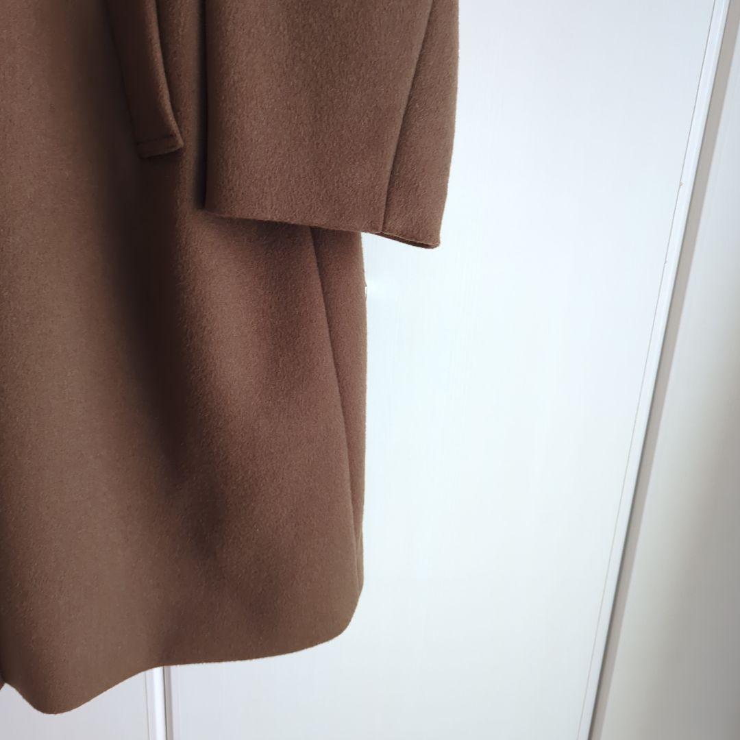 美品　クリーニング済　スーパー140ビーバーダブルコート　ブラウン