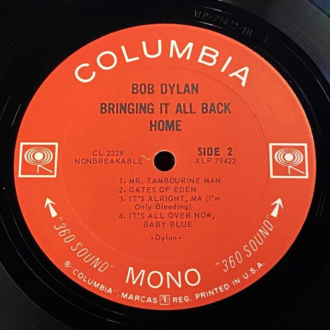 ★至高の逸品【USオリジナル／MONO／シュリンク残存／マト1】ボブ・ディラン