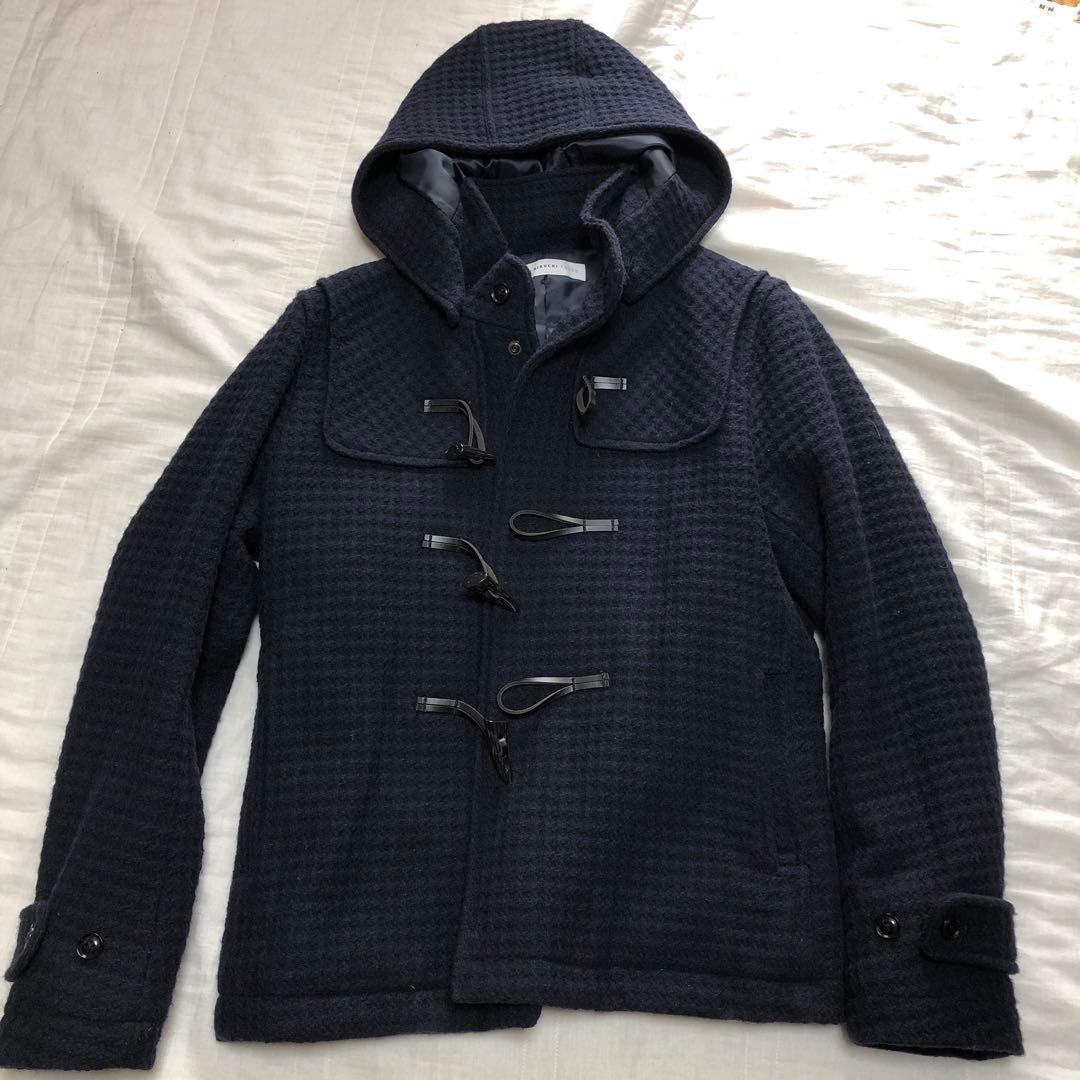 ★美品　タケオキクチ　ダッフルコート　ネイビー
