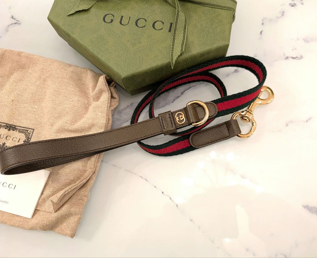 【新品未使用】Gucci スモール/ミディアムペットリード
