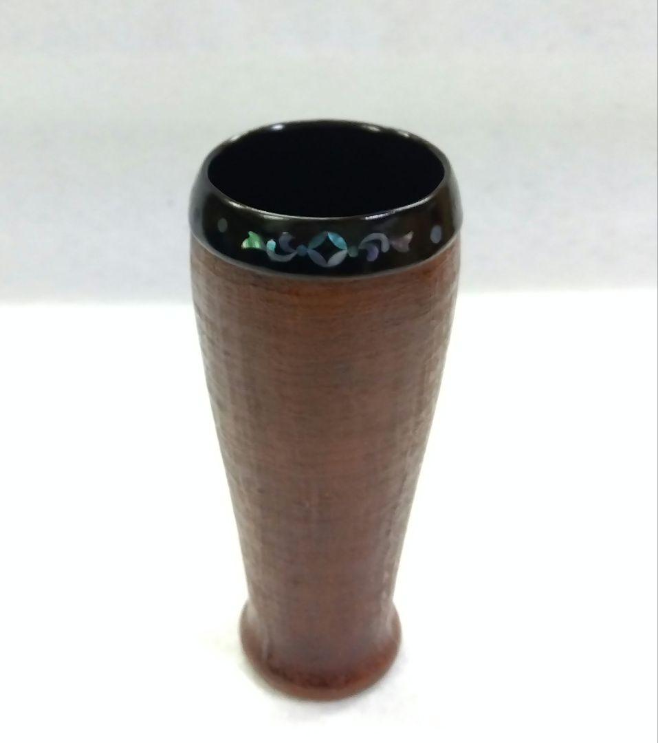 茶道具 茶箱 布摺 青貝七宝唐草 平安 忠斎 共箱 棗 香合 茶筅筒