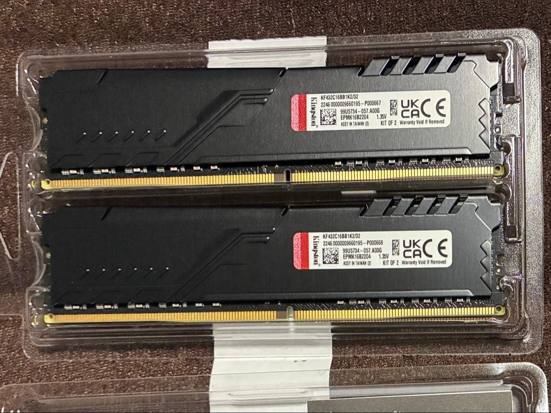 メモリー KINGSTON FURY DDR4 32GB (2x16GB) 3200MHz