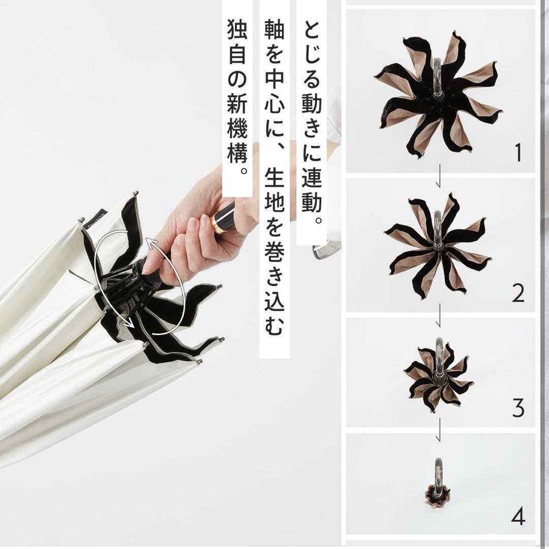 マーナ Shupatto アンブレラ 晴雨兼用傘 ホワイト