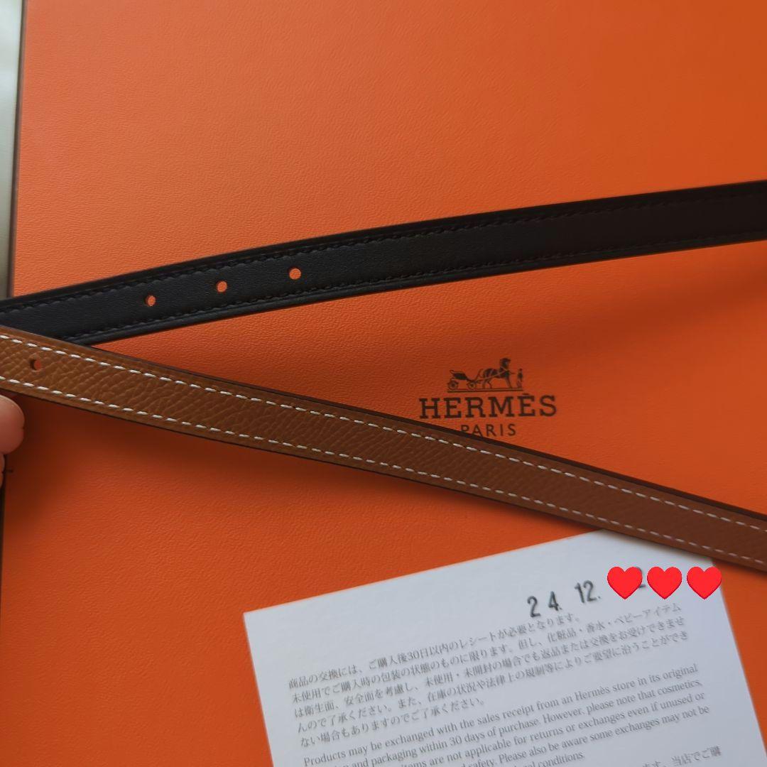 最終価格！新品【HERMES】エルメス ゴールド✕ブラック13mm W刻 ベルト