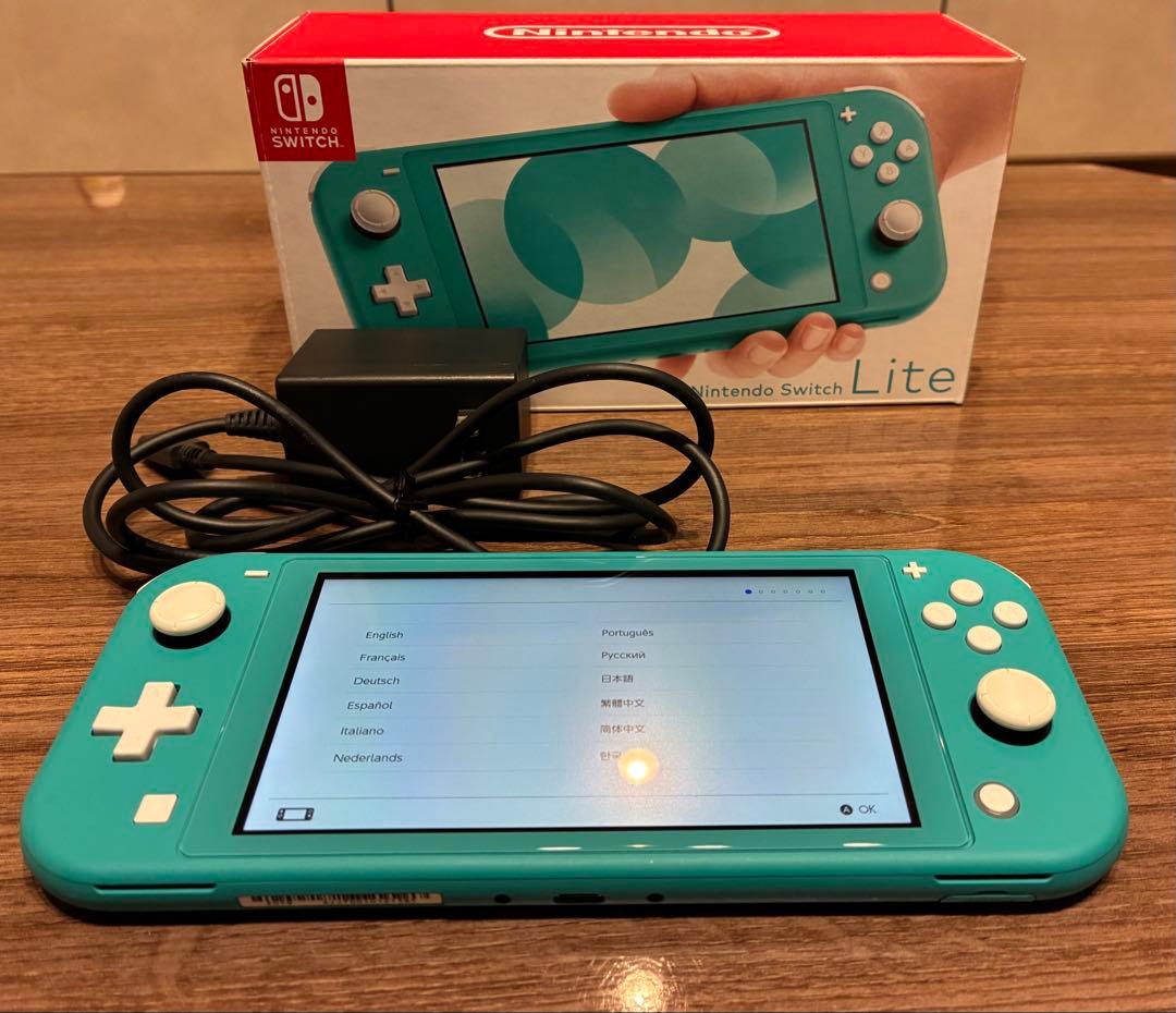Nintendo Switch Lite ターコイズ 箱 ACアダプター付き