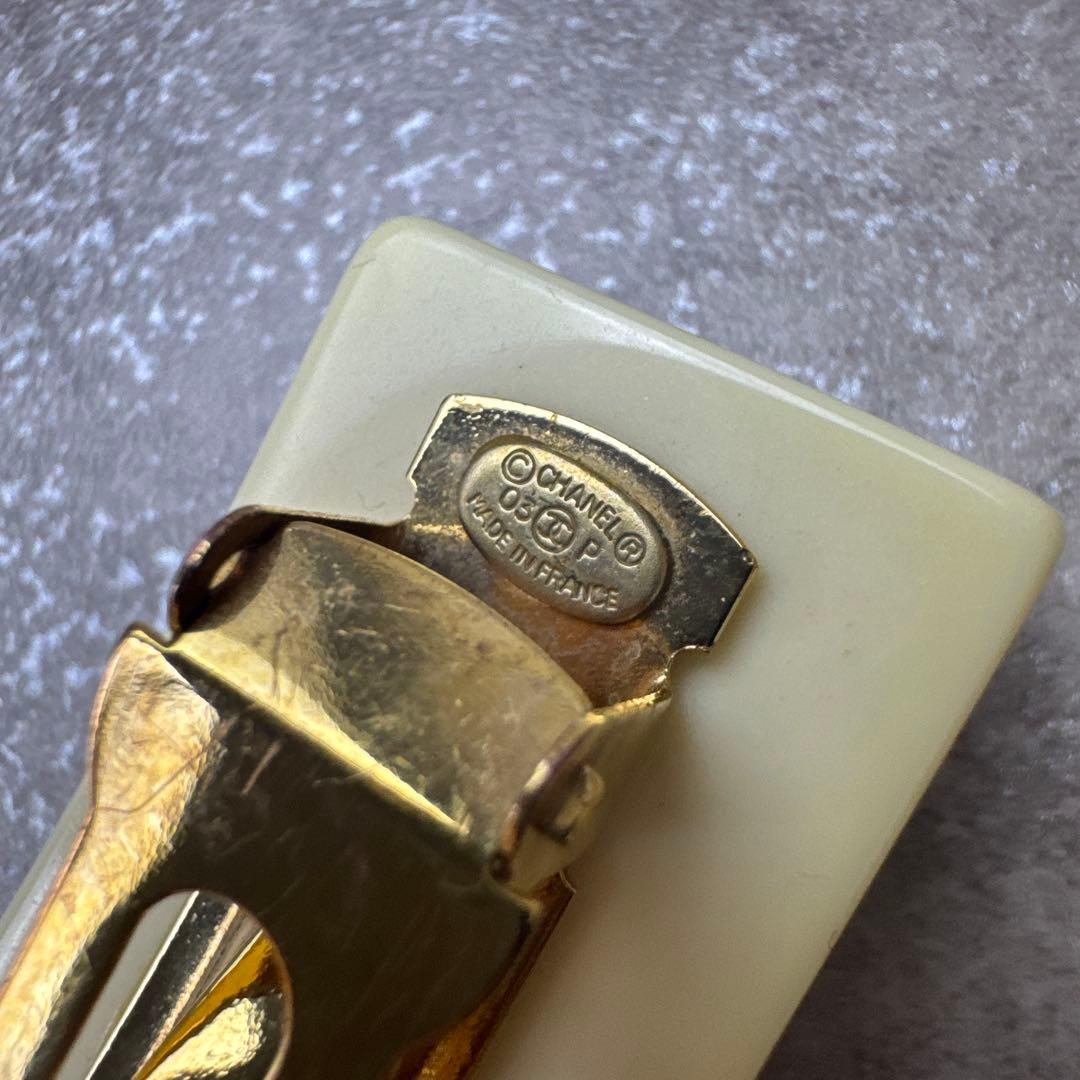 CHANEL シャネル カメリア ココマーク バレッタ 03P