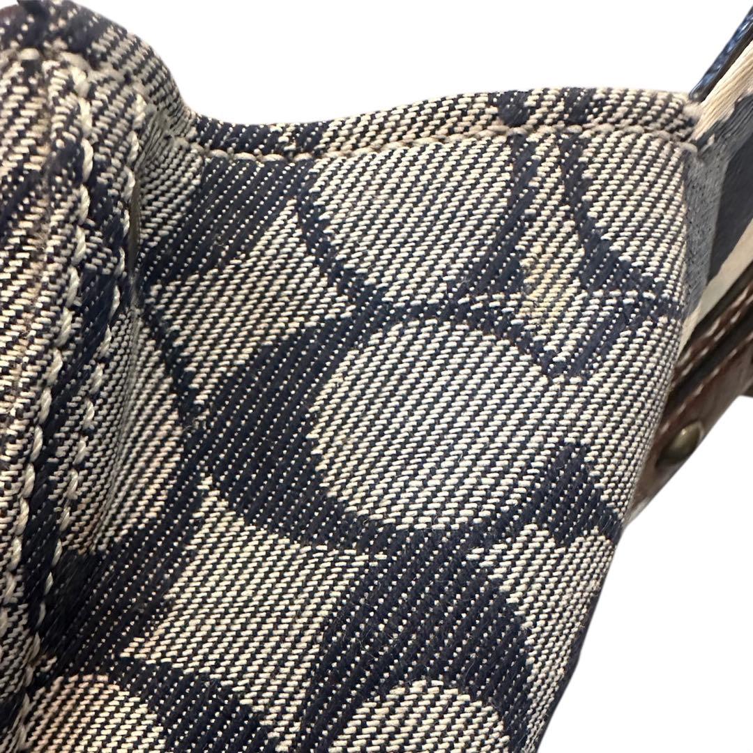 コーチ　ハンドバッグ　ターンロック　パッチワーク　デニム　肩掛け　10816