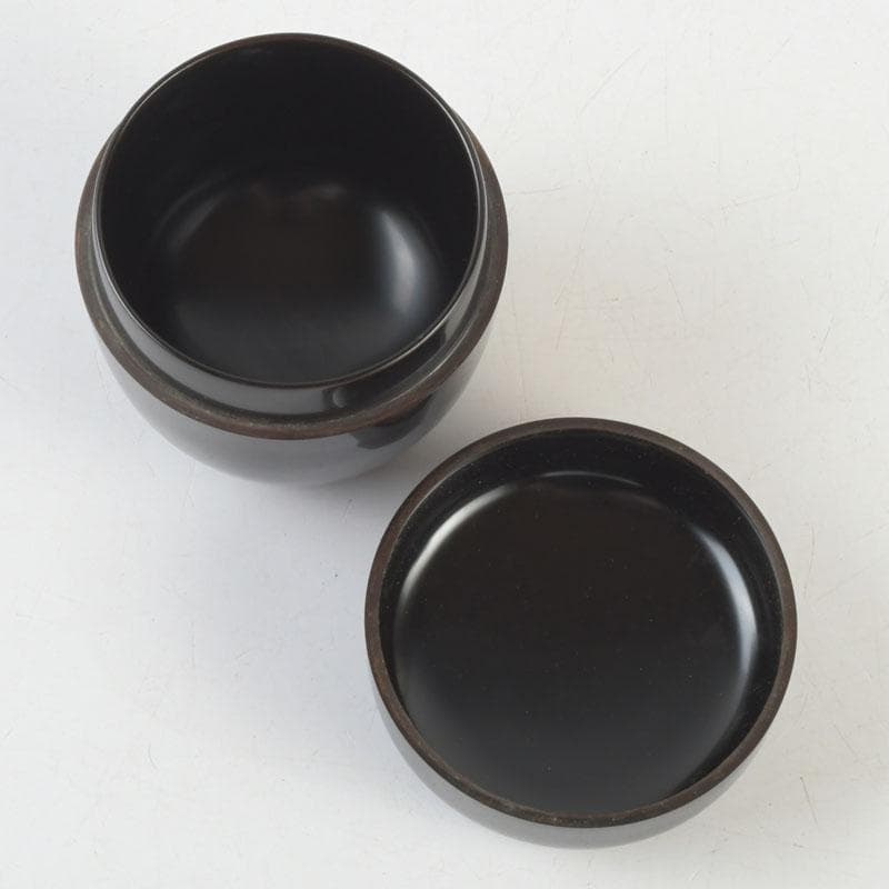 茶道具　北村葵春作　香ノ図蒔絵　中棗　共箱　V　9469