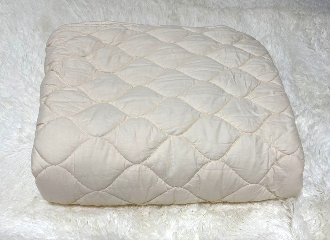 【美品】ウールベッドパッド｜フランス産ウール100% ミネルヴァピロー シングル