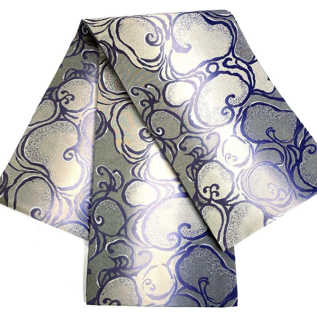 専用帯6083 ●高級 正絹 両面全通 リバーシブル 袋帯