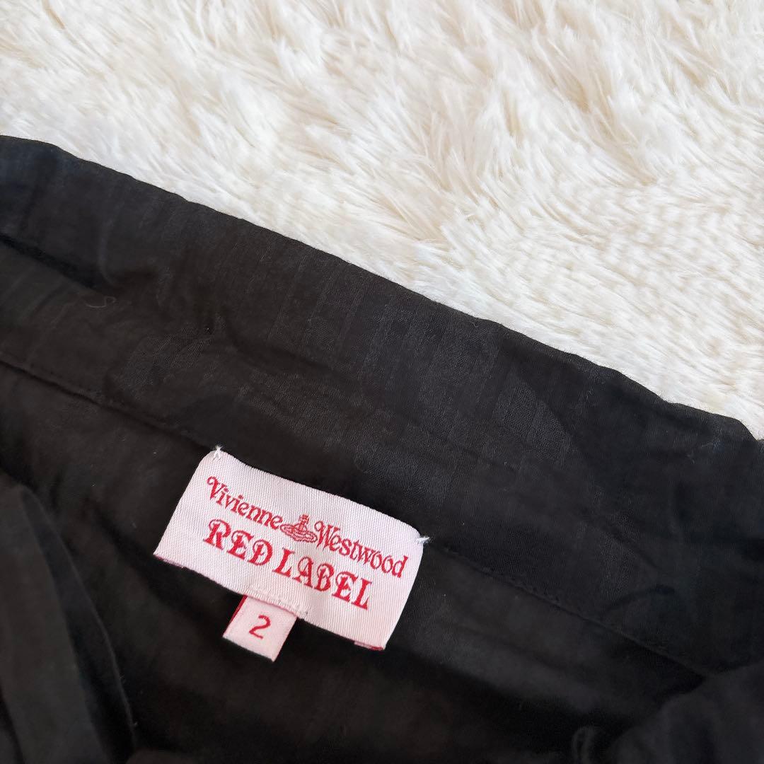 ヴィヴィアンウエストウッド ボウタイ リボン ブラウス 異素材 オーブ刺繍