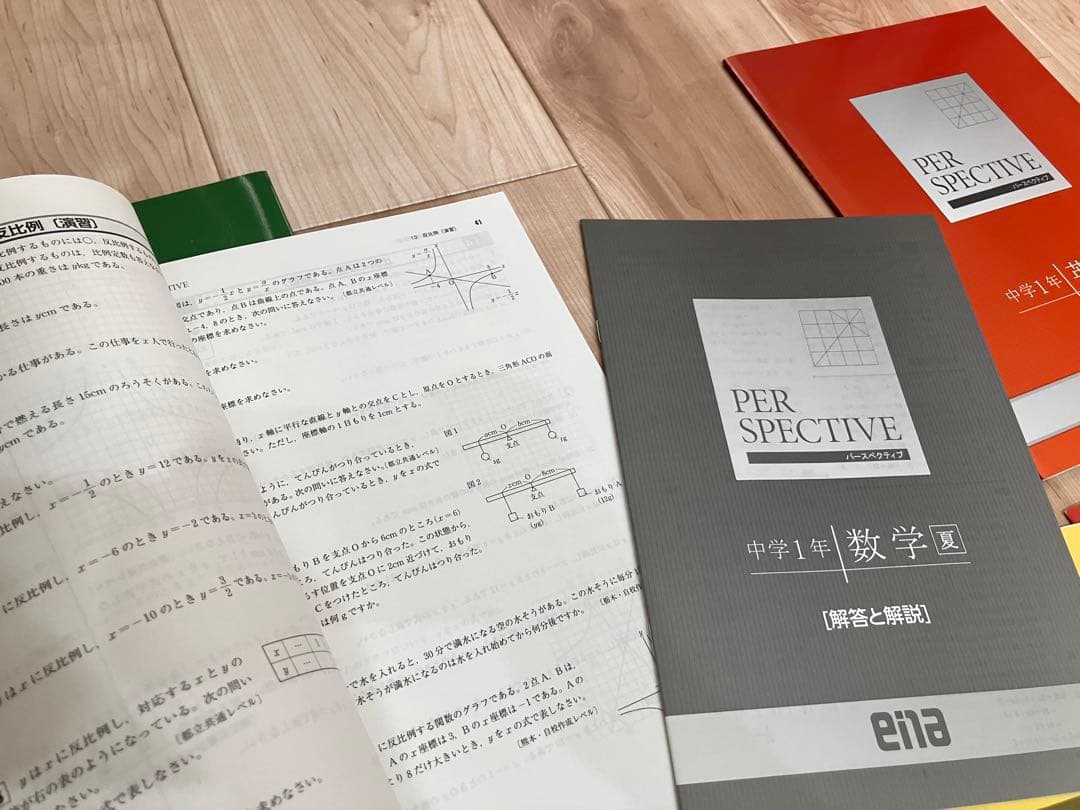 未記入 ena中1 2025年 夏期講習 テキスト 教材　PERSPECTIVE