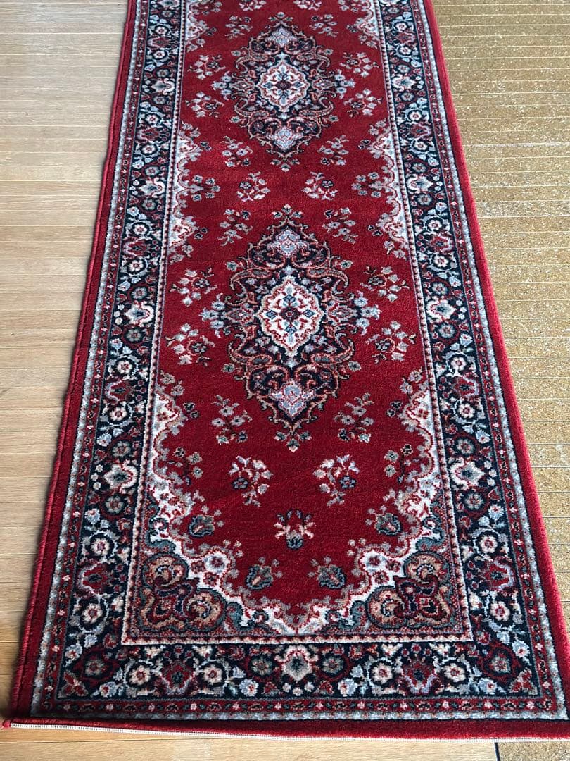 ベルギー製 100％ウール 機械織りラグ