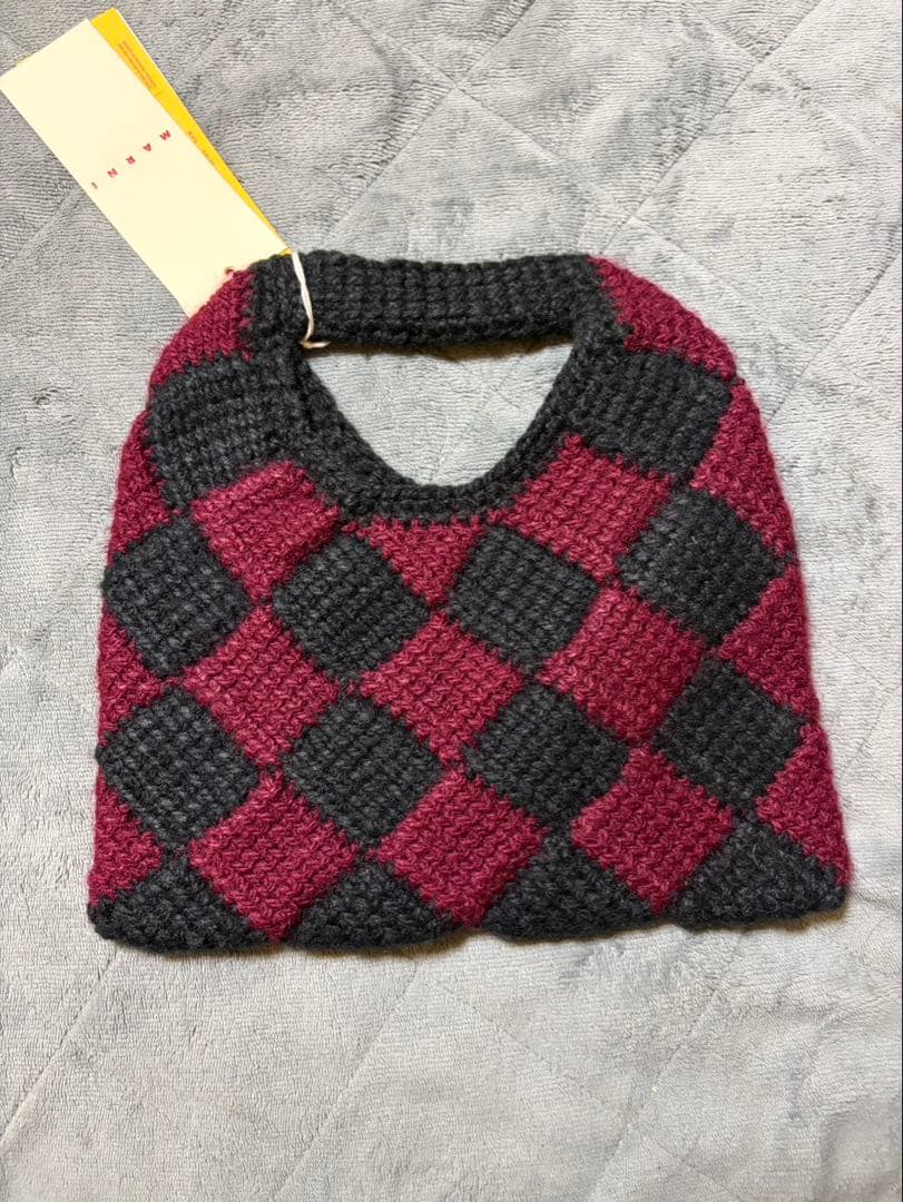 MARNI ダイヤモンドクロシェ かぎ針編みハンドバッグ 新品未使用