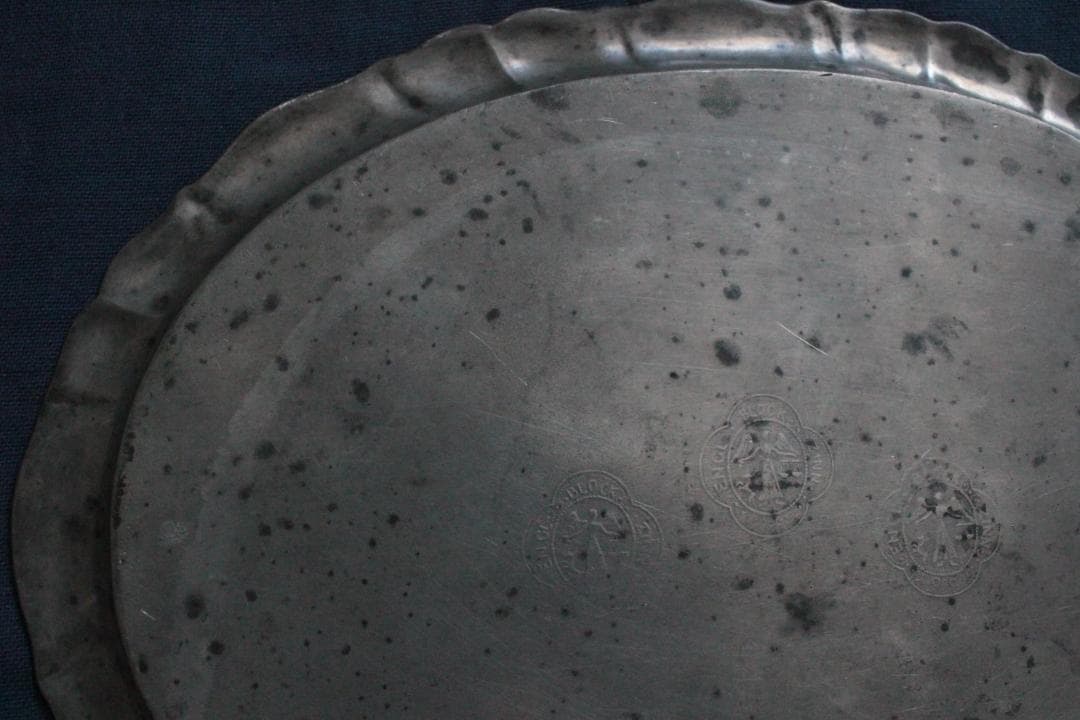 エタンオーバルプレート/フランスアンティークアクセサリートレイ