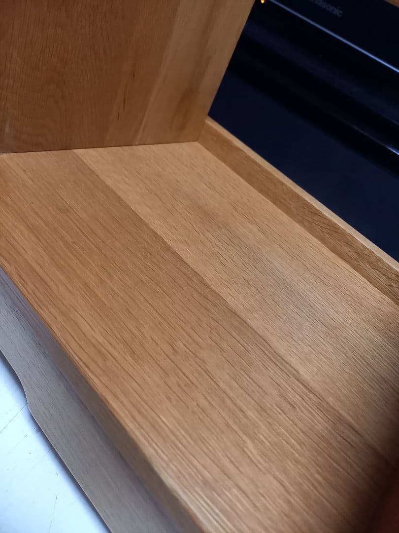 北欧モダン　ナチュラル　オーク　楢　無垢材　サイドラック　ブックシェルフ